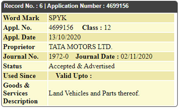Tata New Car Name Registered: टाटा ने टौरियो, एपिक, स्पाईक जैसे नाम किये रजिस्टर, जानें कौन से होंगे कार