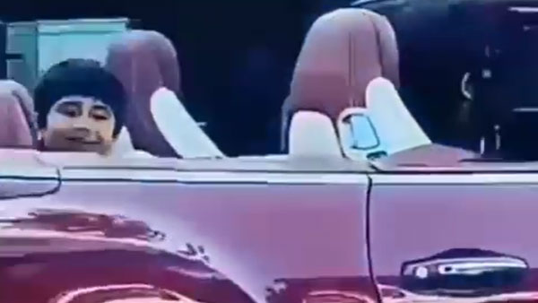 अल्लू अर्जुन बेंटले कॉन्टिनेंटल जीटी चलाते हुए दिखे, पत्नी और बच्चों के साथ की सवारी