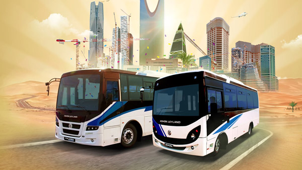 Ashok Leyland Introduced 2 Passenger Buses: अशोक लेलैंड ने सऊदी में पेश की दो पैसेंजर बसें, जानें