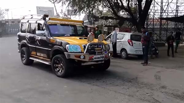 Dancing Scorpio Seized: नाचती हुई यह स्काॅर्पियो हुई जब्त, पुलिस ने काटा 41,500 रुपये का चालान