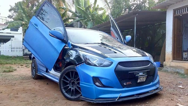 Hyundai Verna Modification: हुंडई वरना को मॉडिफाई कर लगाए सिजर डोर, लगा रही शानदार