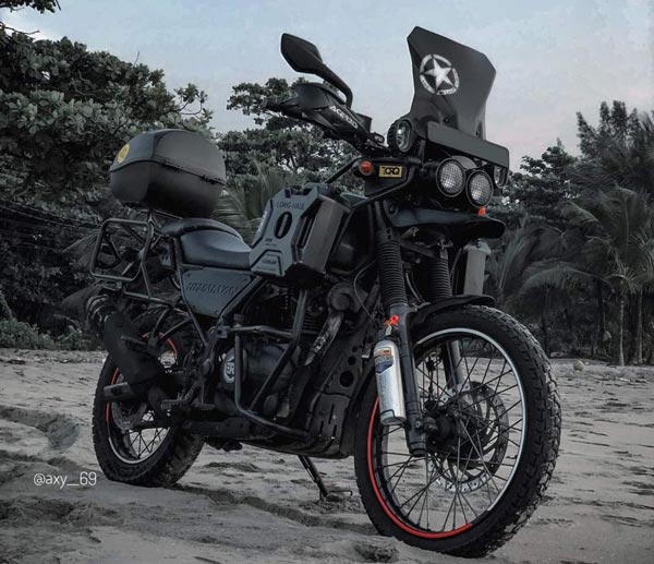 RE Himalayan Modification: रायल एनफील्ड हिमालयन को माॅडिफाय कर बनाया परफेक्ट ऑफ-रोड बाइक