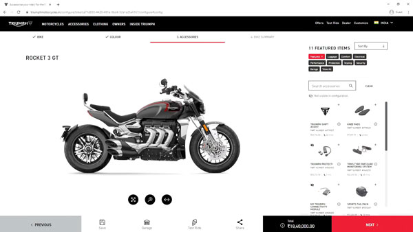 Triumph Motorcycles Digital Configurator: ट्रायम्फ मोटरसाइकिल कस्टमाइजेशन के लिए लेकर आई डिजिटल कांफिगरेटर