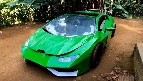 Lamborghini Replica Made From Scrap: कबाड़ से बना दी लेम्बोर्गिनी कार, लगा है बाइक का इंजन