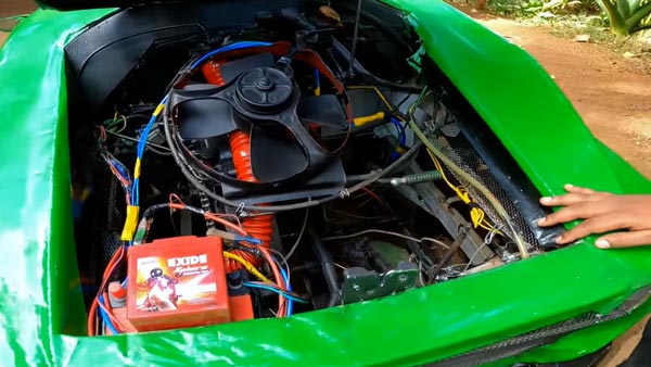 Lamborghini Replica Made From Scrap: कबाड़ से बना दी लेम्बोर्गिनी कार, लगा है बाइक का इंजन