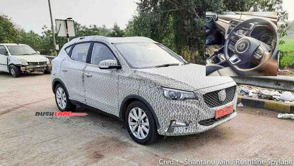 MG ZS Petrol Spied: एमजी जेडएस पेट्रोल टेस्टिंग करते आई नजर, इंटीरियर का हुआ खुलासा