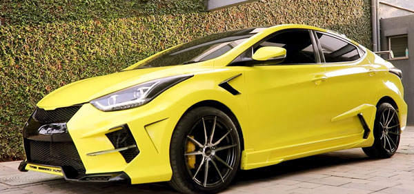 Hyundai Elantra Modification: इस हुंडई एलांट्रा कार से नहीं हटा पाएंगे नजरें, देखें