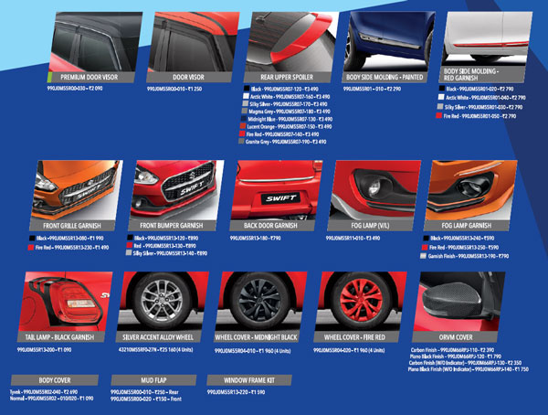 Maruti Swift Facelift Accessories: मारुति ने स्विफ्ट फेसलिफ्ट के लिए पेश की एक्सेसरीज की लिस्ट, जानें