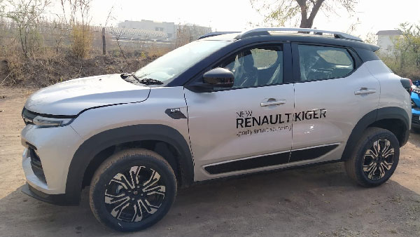 Renault Spotted With Brown Color: ब्राउन पेंट स्कीम के साथ डीलरशिप पर नजर आई रेनॉल्ट काइगर