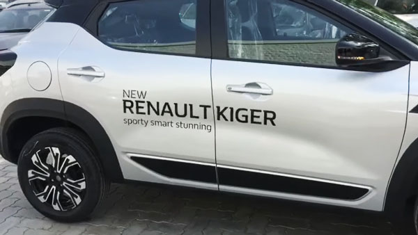 Renault Kiger Reaches Dealership: रेनॉल्ट काइगर डीलरशिप पर आई नजर, जल्द होनी है लॉन्च