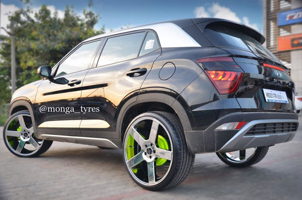 2020 Hyundai Creta Modification: नई हुंडई क्रेटा में लगाए 22-इंच के आफ्टरमार्केट अलॉय व्हील, देखें