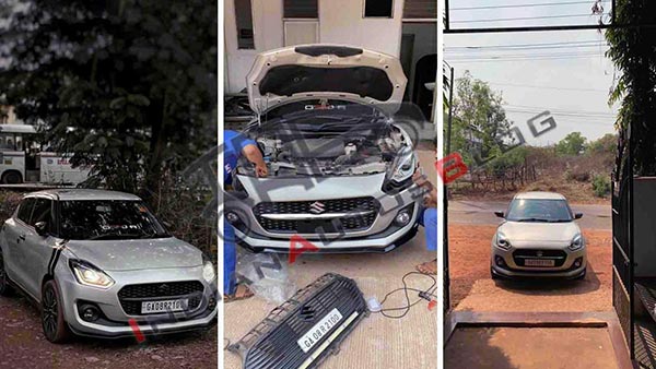 Pre-Facelift Maruti Swift Modified: स्विफ्ट प्री-फेसलिफ्ट को बनाया नया फेसलिफ्ट वर्जन, खर्च सिर्फ 1700 रुपये