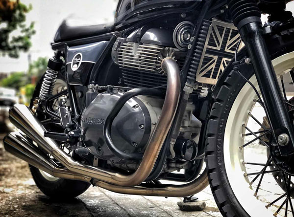 RE Interceptor 650 Modification: रॉयल एनफील्ड इंटरसेप्टर 650 को एक कैफे रेसर में किया तब्दील, देखें तस्वीरें