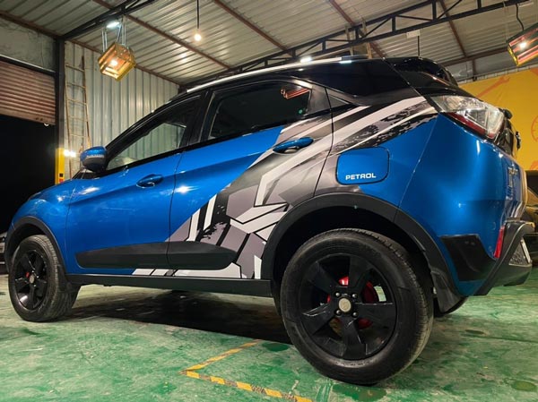 Tata Nexon Modified: टाटा नेक्सन के प्री-फेसलिफ्ट वर्जन को किया मॉडिफाई, लग रही है शानदार