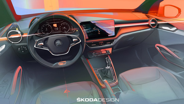 Skoda Fabia Interior Sketch Revealed: स्कोडा फाबिया के इंटीरियर का स्केच हुआ जारी, जानें क्या हैं फीचर्स