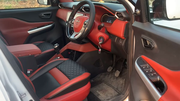 Nissan Magnite Customization: निसान मैग्नाइट के इंटीरियर को पोर्शे की तरह बनाया लग्जूरियस, देखें