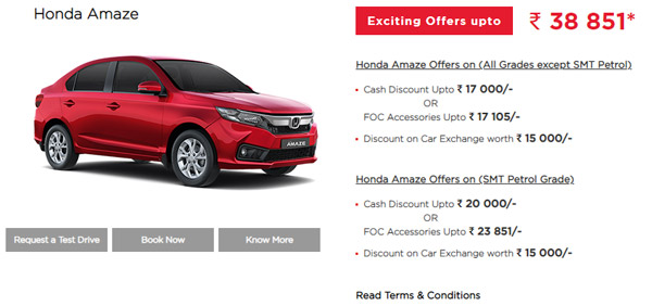 Honda Cars Offers April 2021: होंडा कार्स इस अप्रैल अपनी कारों पर दे रही है 38,800 रुपये तक के फायदे