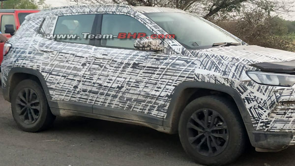 Jeep Compass 7-Seater Spied: जीप कम्पास 7-सीटर टेस्टिंग के दौरान दिखी, जल्द होगी लाॅन्च