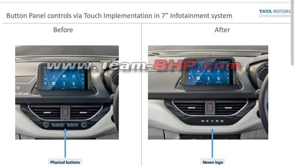Tata Nexon Touchscreen Buttons Removed: टाटा नेक्सन से हटाए गए टचस्क्रीन के फिजिकल बटन, देखें