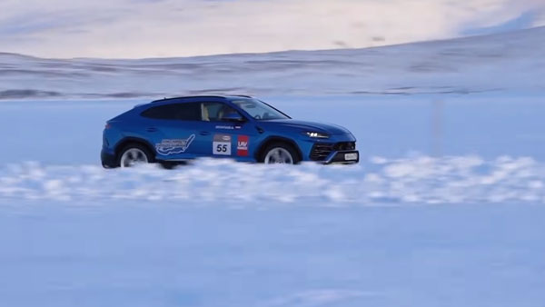 Lamborghini Urus ने बर्फीली Baikal झील पर बनाया सबसे तेज रफ्तार का रिकॉर्ड, जानें कितनी थी स्पीड