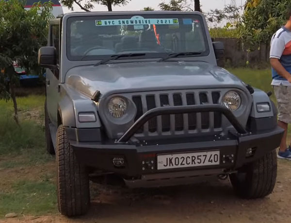 ये है इंडिया की पहली Mahindra Thar जिस पर किया है Nardo Grey रैप, लग रही है स्पोर्टी