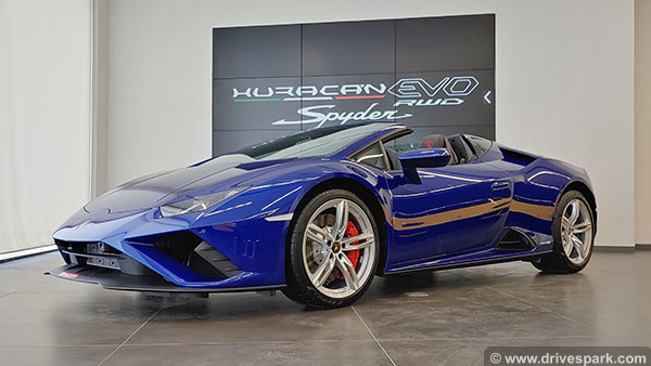 Lamborghini Huracan Evo RWD Spyder Review (First Look): लेम्बोर्गिनी हुराकन ईवो रियर-व्हील-ड्राइव स्पायडर रिव्यू: डिजाईन, फीचर्स, इंजन जानकारी