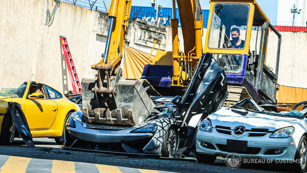 philippines bulldozed luxury cars philippines bulldozed luxury cars