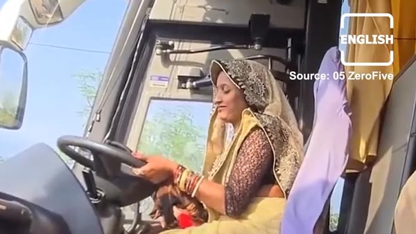 महिला ने जब साड़ी में चलाई वोल्वो बस तो लोगों ने माना लोहा, सोशल मीडिया पर वायरल हुआ वीडियो