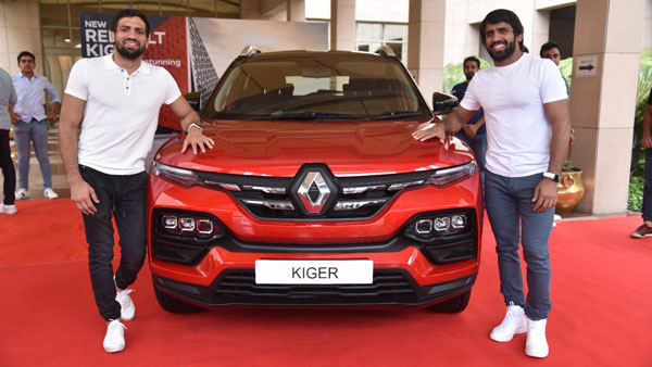 Olympic पदक विजेता Wrestler Ravi Dahiya व Bajrang Punia को मिली Kiger SUV, कंपनी का उपहार