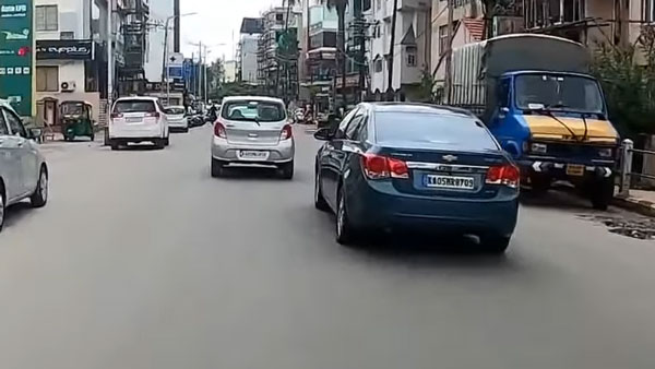 सड़क पर क्रूज कार से कर रहा था रैश ड्राइविंग, ट्विटर यूजर ने सिखाया सबक