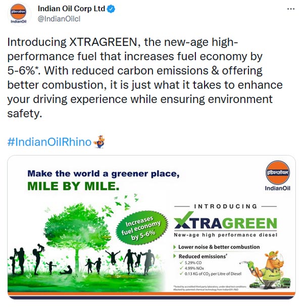 Indian Oil ने लॉन्च किया XtraGreen Diesel ईंधन, अब कम होगा पॉल्यूशन