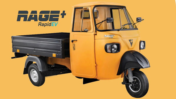 Rage+ Rapid EV: महज 35 मिनट में फुल चार्ज होती है ये इलेक्ट्रिक थ्री-व्हीलर, पाएं 1 लाख रुपये का डिस्काउंट