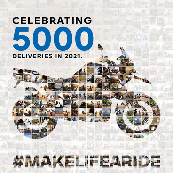 BMW Motorrad ने छुआ अब तक की सबसे अधिक बिक्री का आंकड़ा, 2021 में 5000 बाइक्स की हुई डिलीवरी