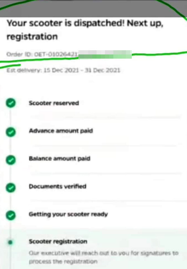 Ola Electric Scooter की डिलीवरी 15 दिसंबर से हुई शुरू, ग्राहकों को मैसेज मिलने हुए शुरू