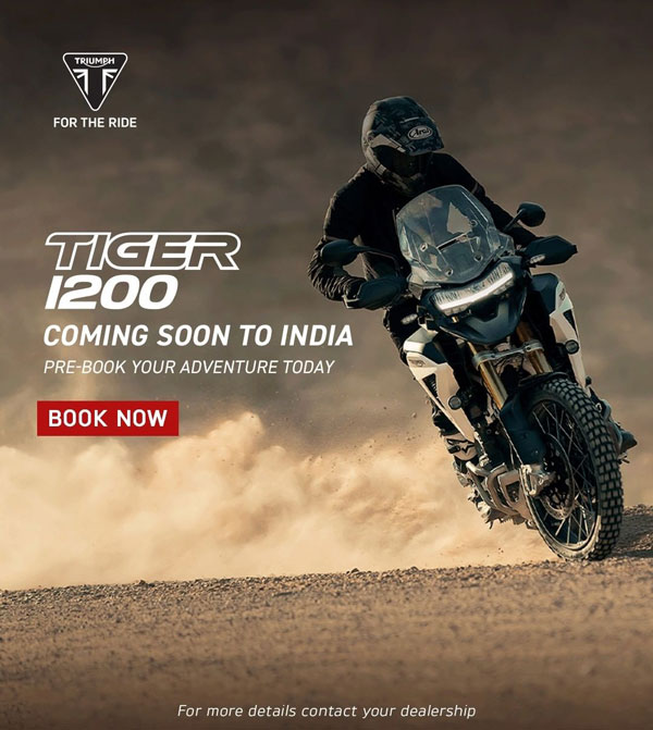Triumph Tiger 1200 की बुकिंग भारत में हुई शुरू, जल्द हो सकती है लॉन्च