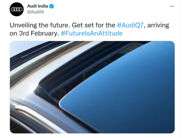 Audi Q7 भारत में 3 जनवरी को होगी लॉन्च, कंपनी ने जारी किया टीजर
