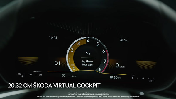 Skoda Slavia के इंटीरियर की जानकारी आई सामने, देखें वीडियो