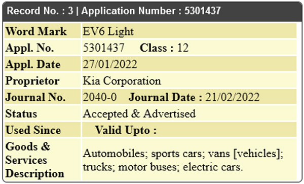 Kia India ने EV6 इलेक्ट्रिक कार का ट्रे़डमार्क भारत में किया दायर, कुल पांच ट्रिम में होगी लॉन्च
