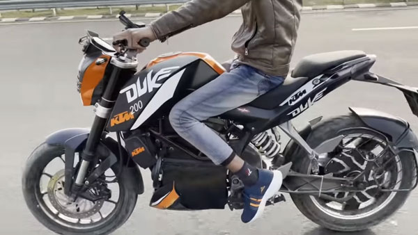 KTM Duke बाइक को बनाया इलेक्ट्रिक मोटरसाइकिल, 140 किमी/घंटा है इसकी टॉप-स्पीड
