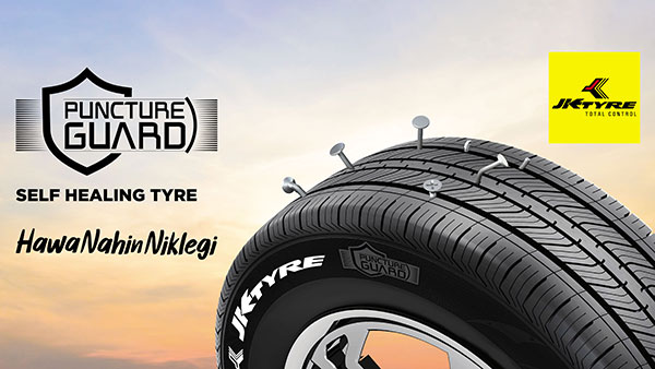 जेके टायर ने लाॅन्च किया पंक्चर गार्ड टायर, पंक्चर होने पर अपने आप होगी रिपेयर