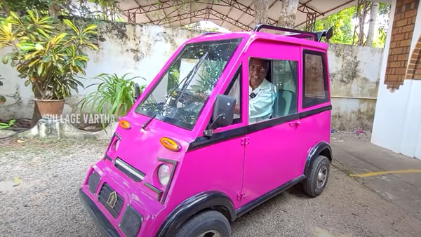 67 साल के इस बुजुर्ग ने 3 सालों में बनाई यह इलेक्ट्रिक कार, जानें क्या है लागत इस कार की