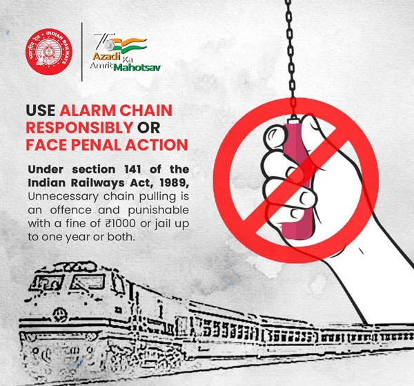 क्या आप जानते हैं ट्रेन की चेन पुलिंग करने पर आपको हो सकती है कितनी सजा, लगती है यह धारा