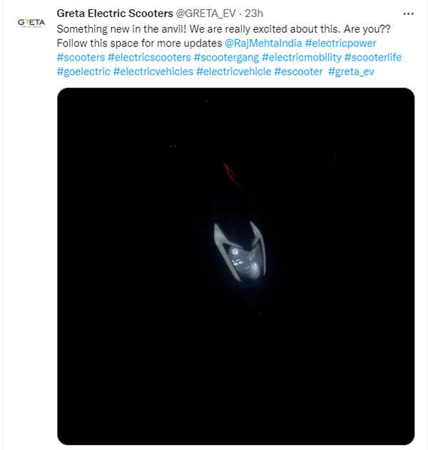 Greta Electric Scooter ने जारी किया नया टीजर, जल्द लॉन्च होने वाला है एक नया इलेक्ट्रिक स्कूटर