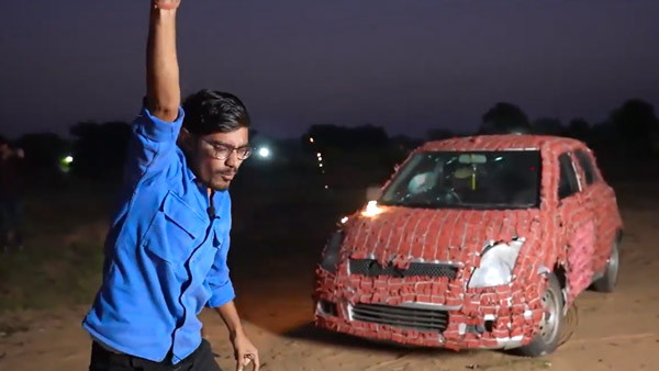 वायरल वीडियो: कार में लगाए 10,000 पटाखे, जानिए फिर क्या हुआ?