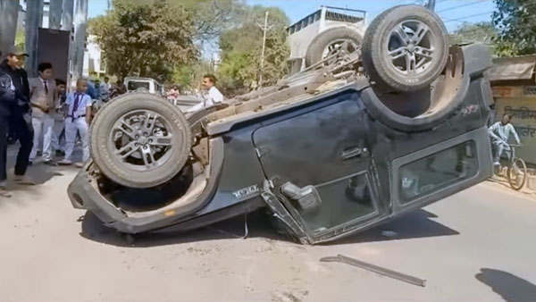 Tata Nano Hits Mahindra Thar