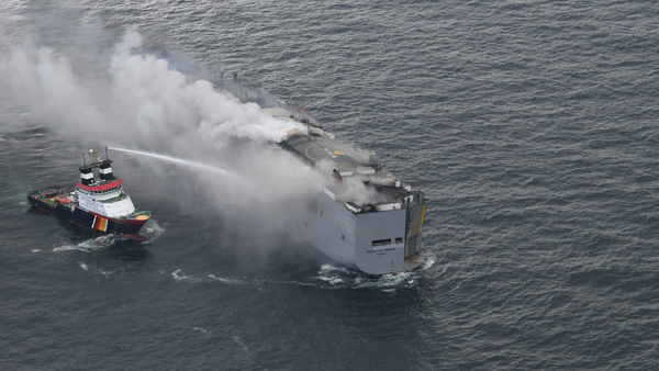 Cargo Ship Fire