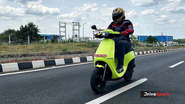 Ola S1 Air Review Running Shot