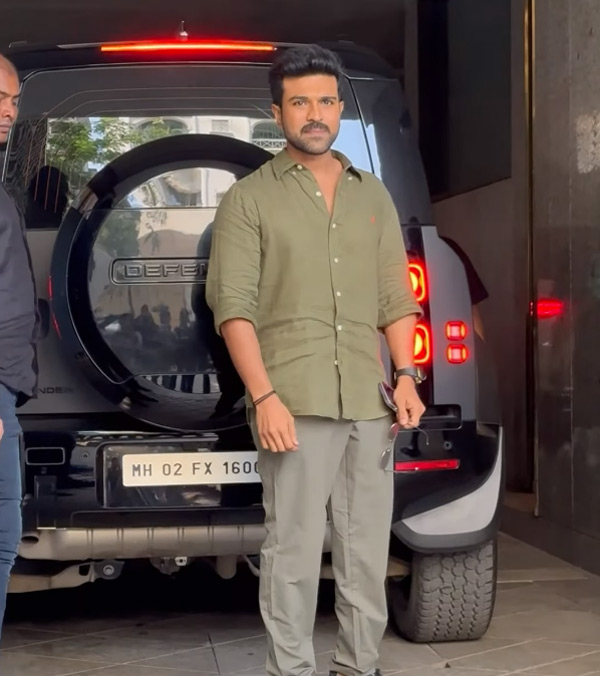 Ram Charan Drives Land Rover Defender TO Ms Dhoni House Ram Charan Drives Land Rover Defender TO Ms Dhoni House