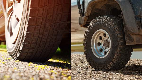 Difference Between AT and MT Tyres