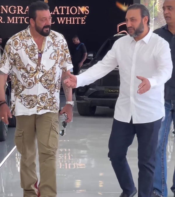 Sanjay Dutt checks out Bentley and Ferrari